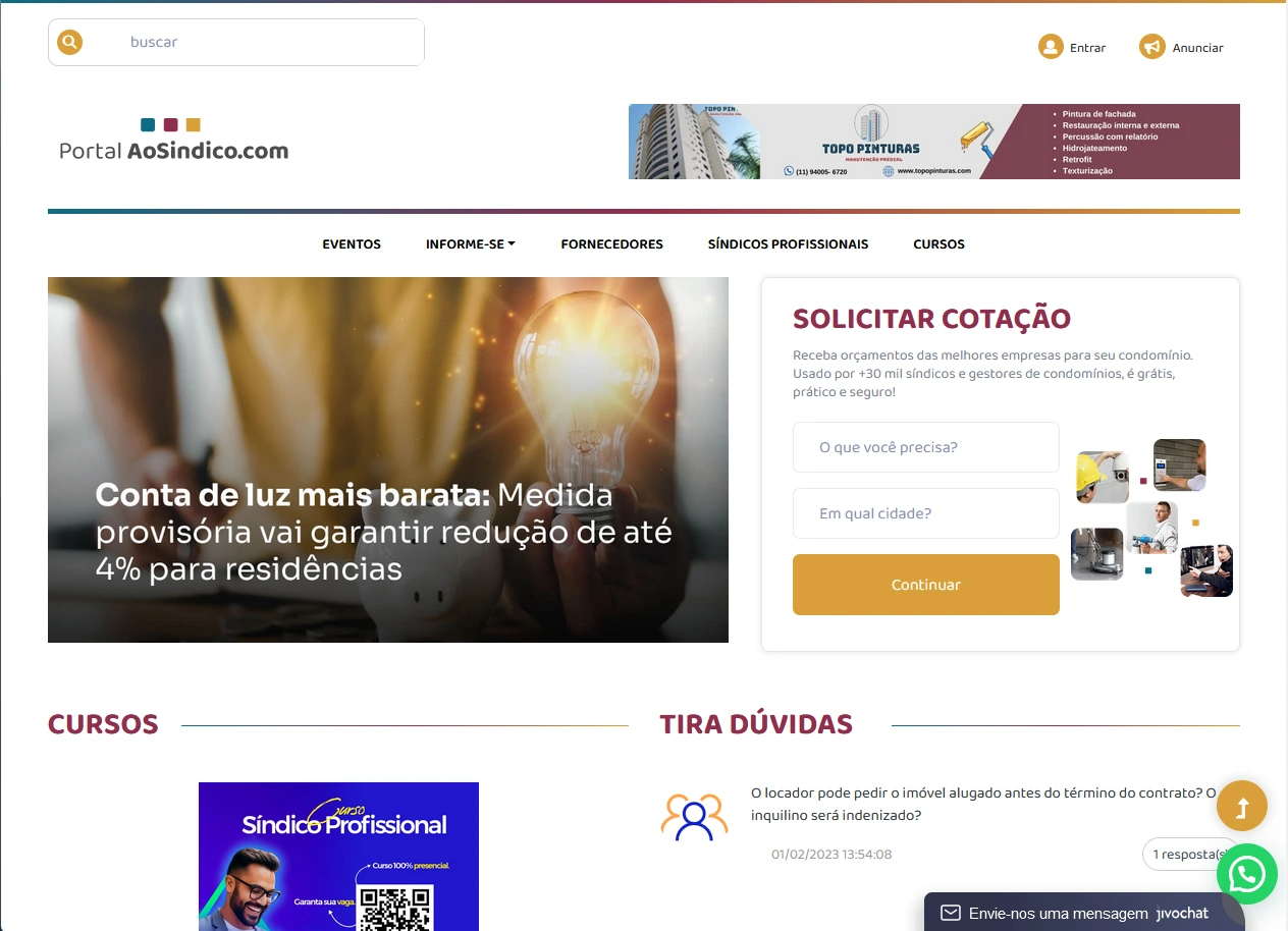 Imagem representativa da MultiVolt, sites que desenvolvemos